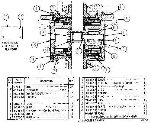 DIFFERENTIAL GROUP 5K4246 CAT