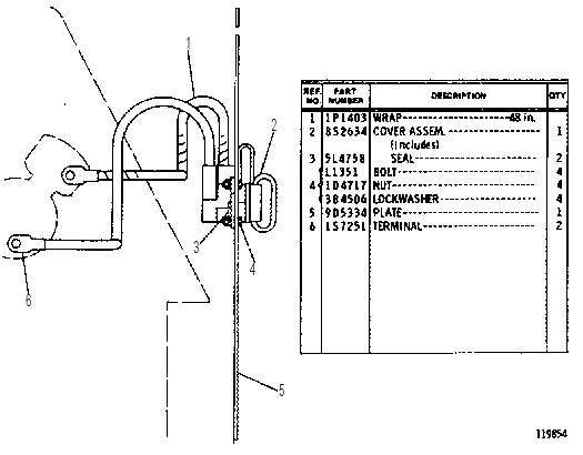 EMERGENCY STARTING RECEPTACLE GROUP 9D3605 CAT