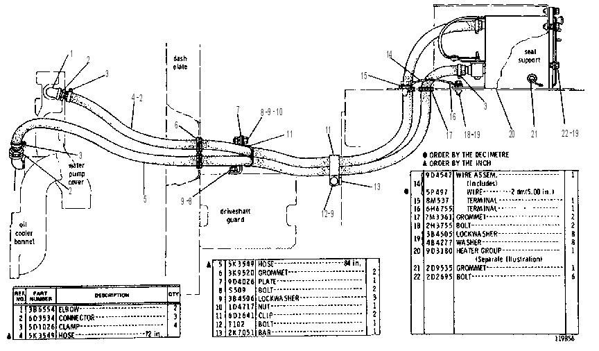 CAB HEATER GROUP 9D3170 CAT