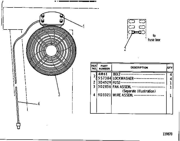 FAN GP-DEFROSTING 9D3330 CAT