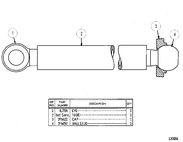 BRACE AS 6J0708 CAT