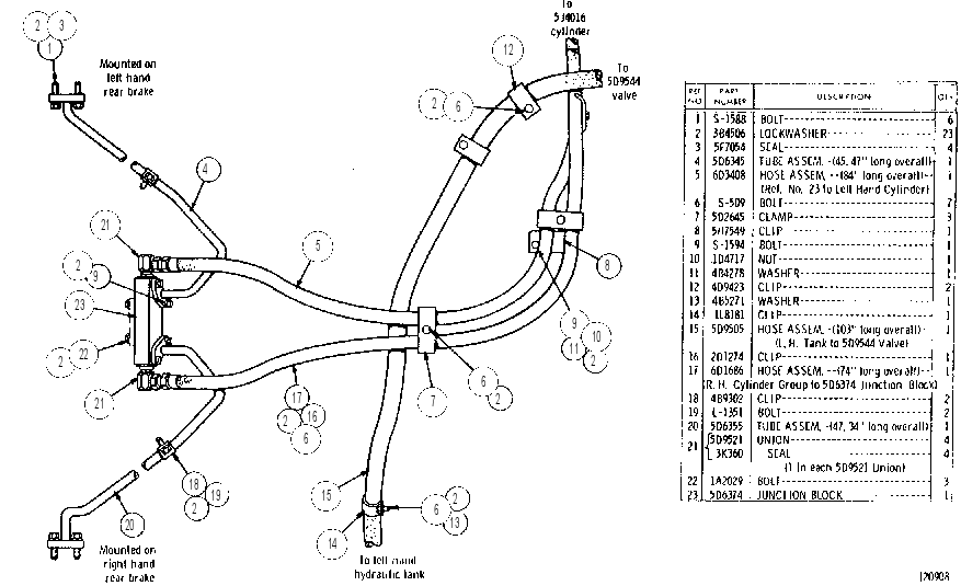 AIR AND BRAKE CONTROL 7M5542 CAT