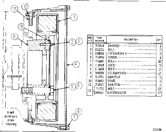 DAMPER GP-VIBRATION 6L9624 CAT