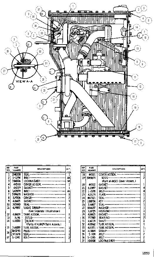 Бак с клапаном 6J1336 CAT