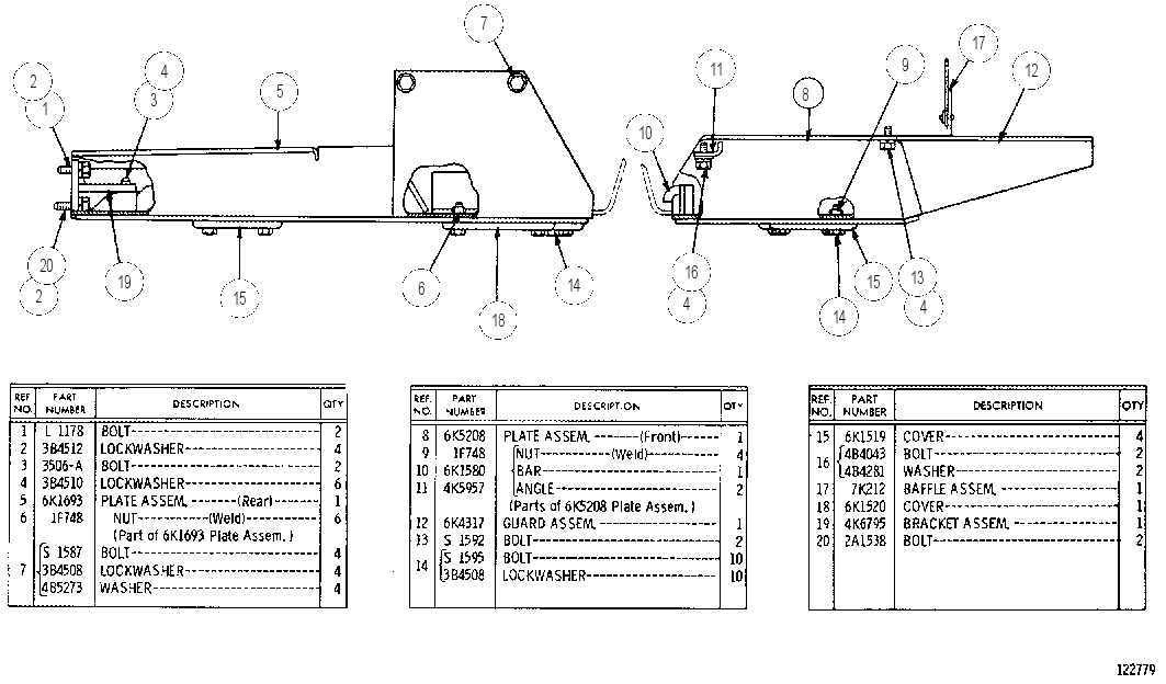 CRANKCASE GUARD GROUP 6K5323 CAT