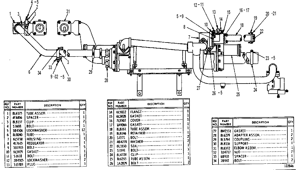OIL COOLER GROUP 8L6385 CAT
