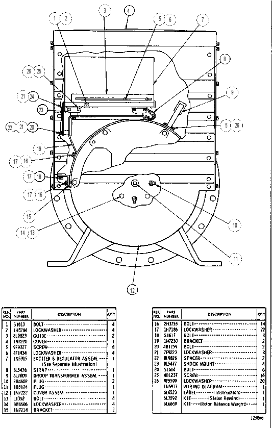 GENERATOR ASSEMBLY 7L0086 CAT