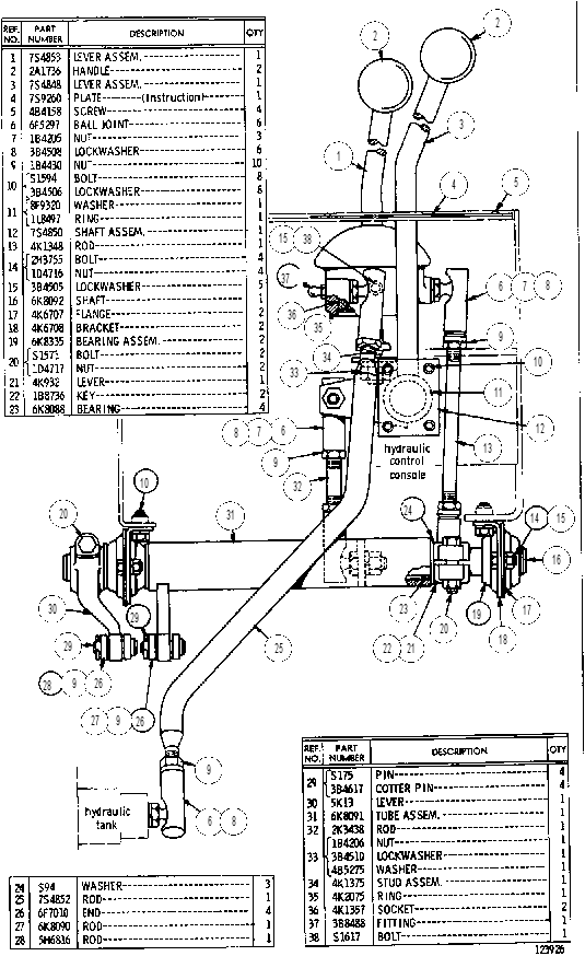 HAND CONTROL GROUP 7S9266 CAT