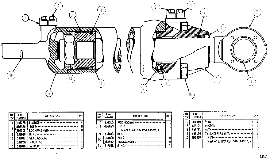 Цилиндр 6J1203 CAT
