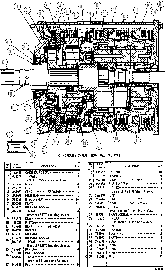Планетарная трансмиссия 7S4600 CAT