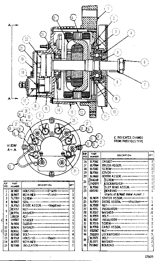 ALTERNATOR ASSEMBLY 8L5006 CAT