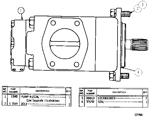PUMP AND MOUNTING GROUP 6J9635 CAT