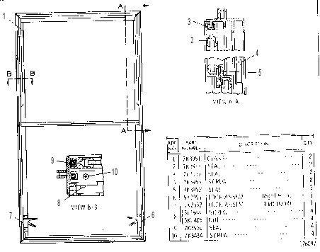 SLIDING VERTICAL WINDOW ASSEMBLY 6K9644 CAT