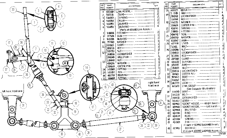 STEERING LINKAGE 9M1959 CAT