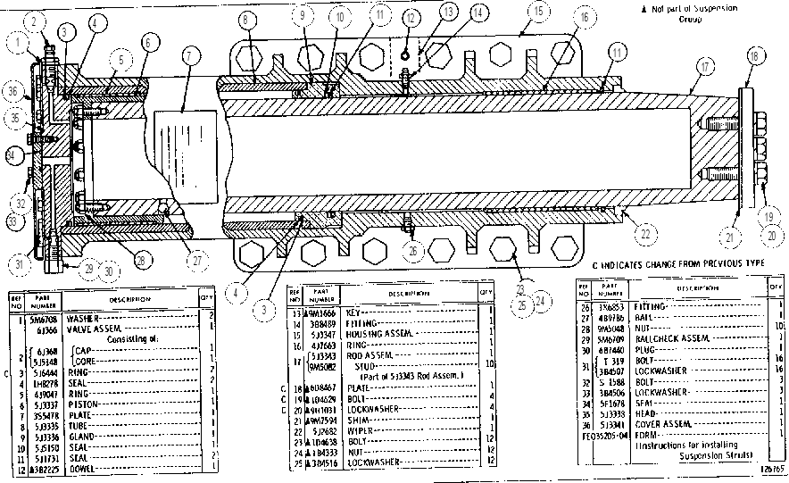 FRONT SUSPENSION GROUP 5J3369 CAT