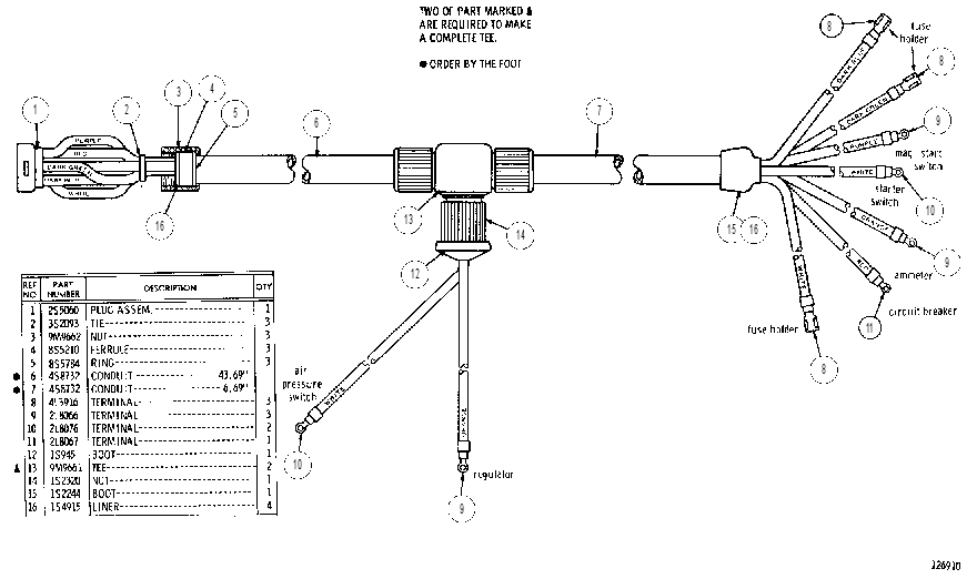 WIRING HARNESS ASSEMBLY 9S4561 CAT