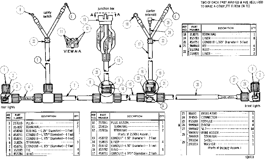 WIRING HARNESS ASSEMBLY 9S4562 CAT