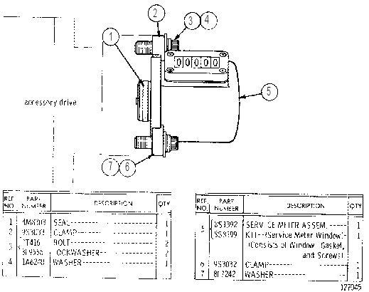 SERVICE METER 8S1395 CAT