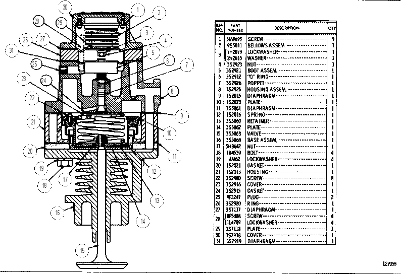 PRESSURE RATIO REGULATOR ASSEMBLY 3S0860 CAT