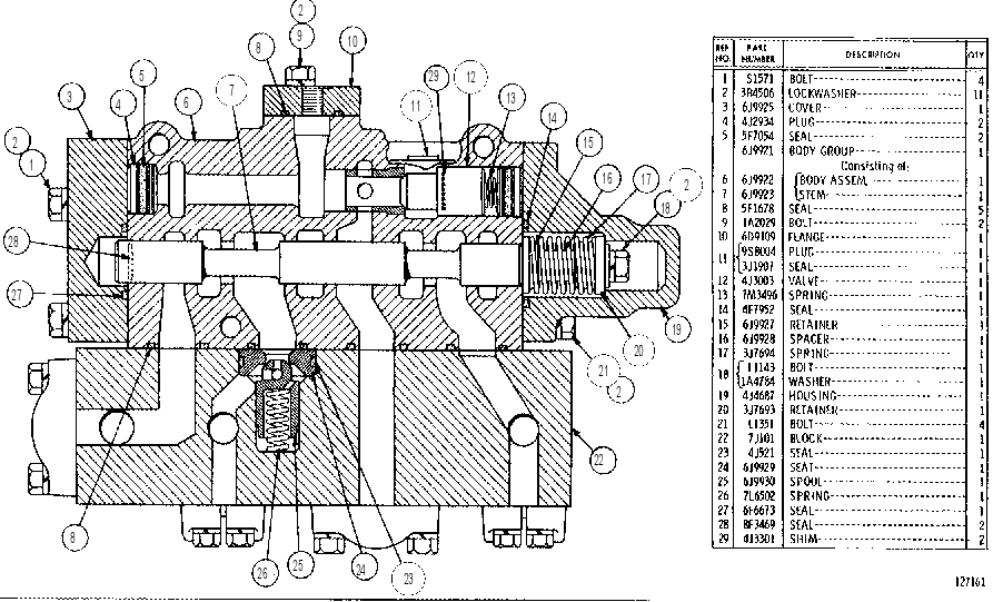 Распределительный клапан 7J5552 CAT