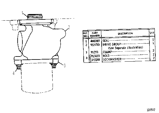 SERVICE METER AND TACHOMETER DRIVE GROUP 2N4769 CAT