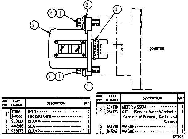 SERVICE METER 9S4137 CAT