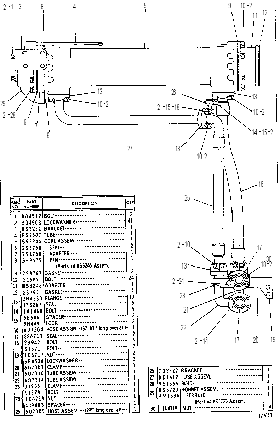 BRAKE OIL COOLER AND LINES GROUP 8S2336 CAT