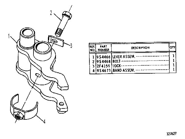 GOVERNOR CONTROL LEVER SERVICE GROUP 9S5002 CAT