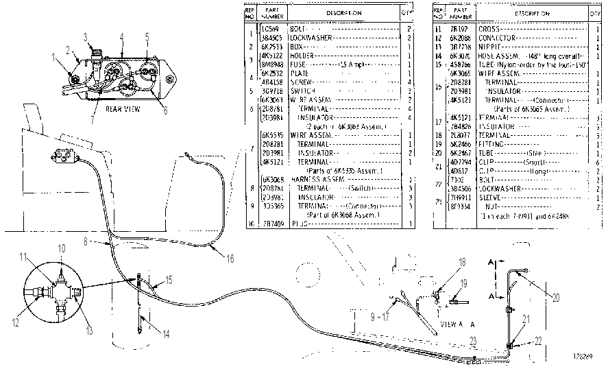 FRONT AIR AND ELECTRIC CONTROL GROUP 6K2541 CAT