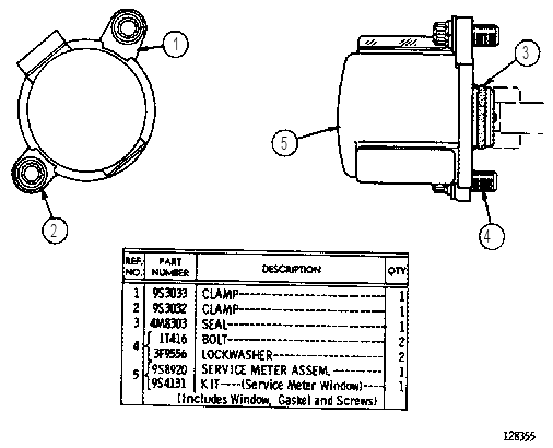 SERVICE METER 9S8921 CAT