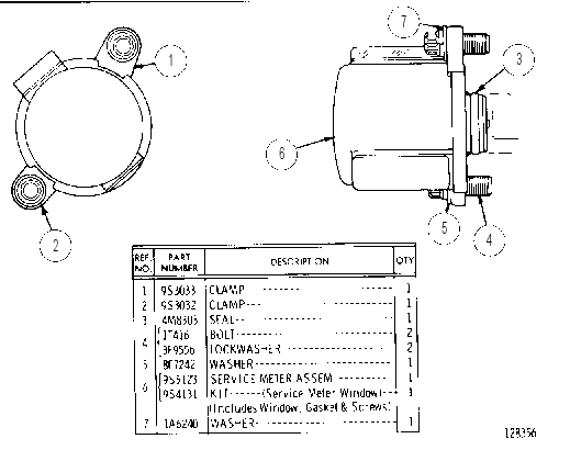 SERVICE METER 9S5141 CAT