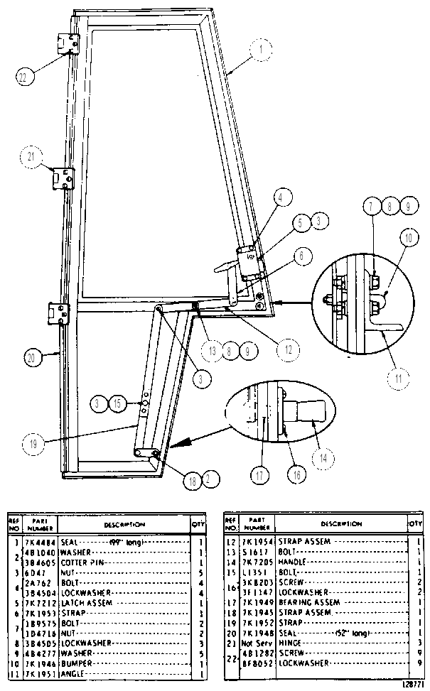 DOOR ASSEMBLY 7K1956 CAT
