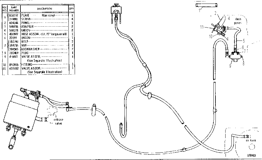 PARKING BRAKE CONTROL GROUP 7D5920 CAT