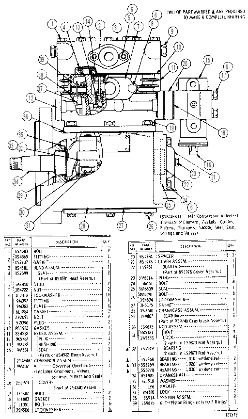 AIR COMPRESSOR ASSEMBLY 9S9743 CAT