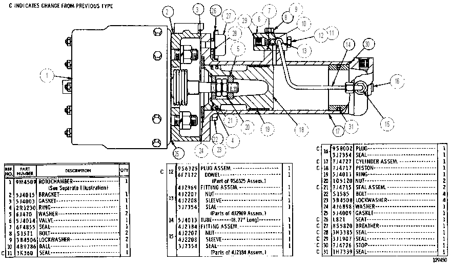 BRAKE CYLINDER GROUP 5J4016 CAT