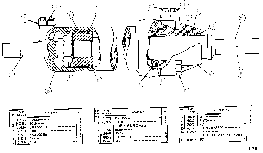 Цилиндр 7J7528 CAT