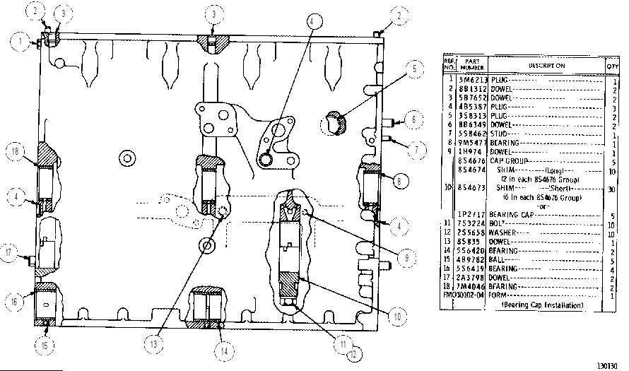 CYLINDER BLOCK ASSEMBLY 5S6407 CAT