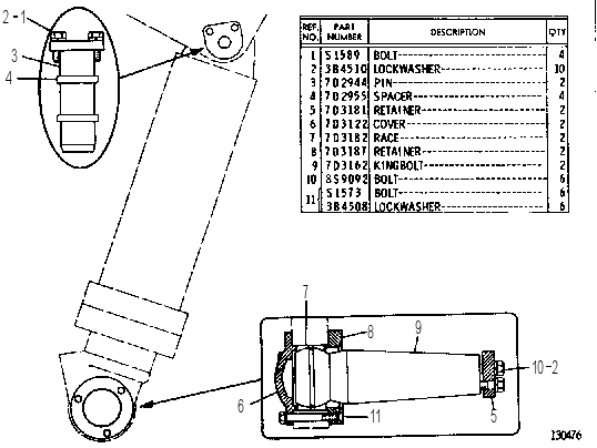 HOIST MOUNTING 7D3030 CAT