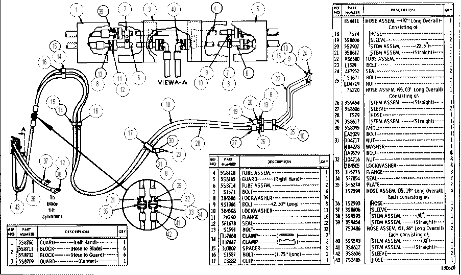 BLADE TILT LINES GROUP 8S0451 CAT