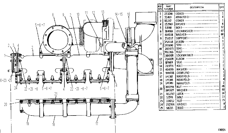 MANIFOLDS 2S3695 CAT