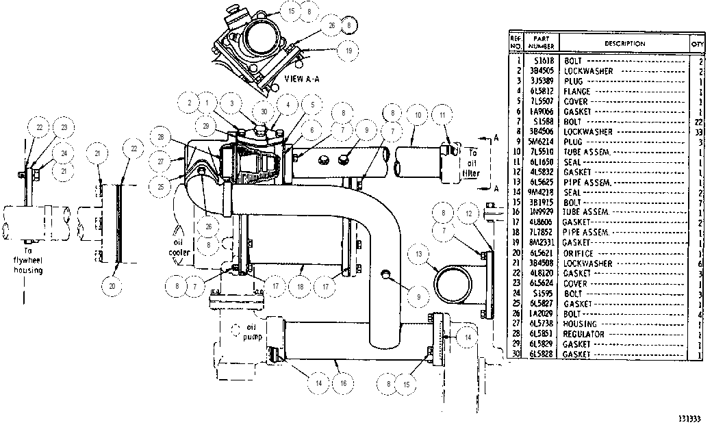 OIL COOLER LINES GROUP 7L7557 CAT