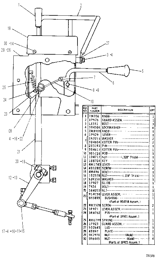 TRANSMISSION CONTROL LINKAGE 8S4573 CAT