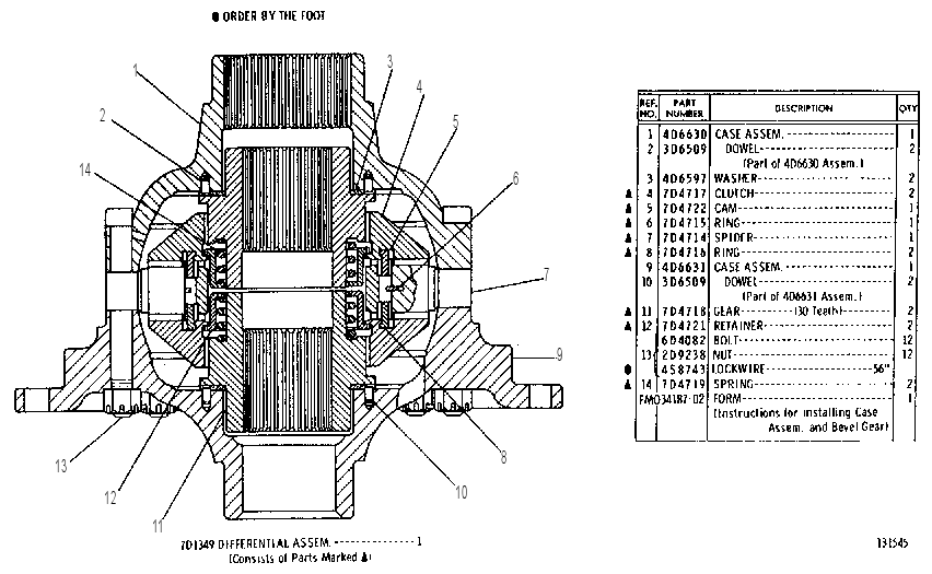 DIFFERENTIAL GROUP 7D8830 CAT