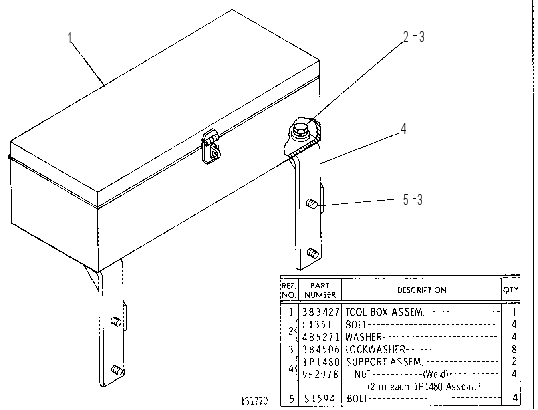 TOOL BOX GP 1P1037 CAT