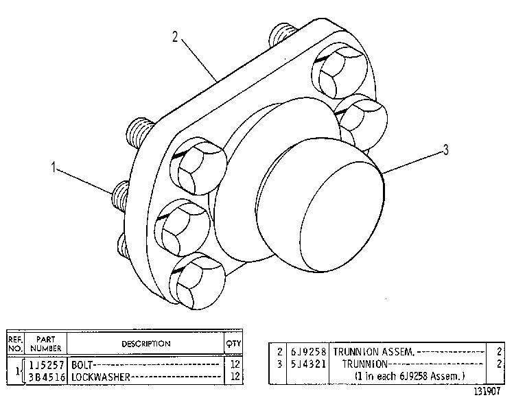 TRUNNION GP 6J9256 CAT