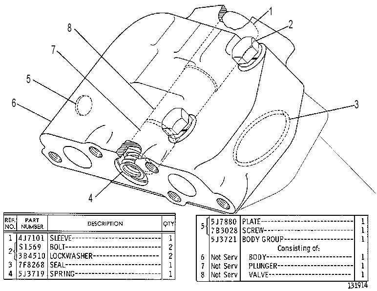 VALVE GP-QUICK DROP 5J3863 CAT