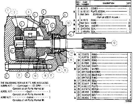 HYDRAULIC PUMP ASSEMBLY 5J1535 CAT