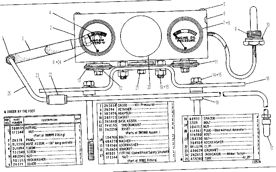 INSTRUMENT PANEL GROUP 2N4861 CAT