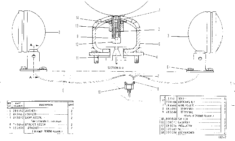 CAB LIGHTING SYSTEM 6K9639 CAT
