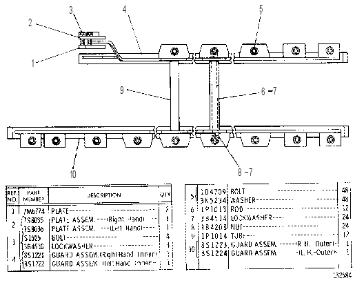TRACK ROLLER GUARD GROUP 9H7383 CAT